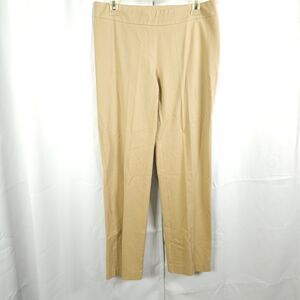 Chico's 0R Womens 4R 32x30 Beige Side Zip Cotton Rayon Blend Pants